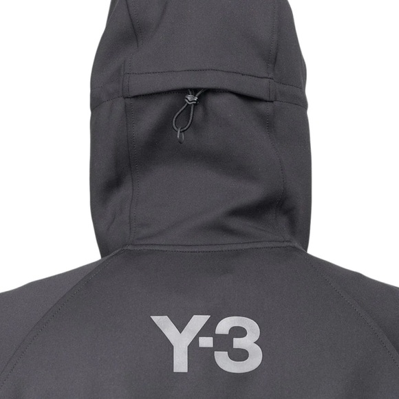 Y-3 adidas Yohji Yamamoto CH1 Knit Shell Full Zip Jacket in Black - Picture 3 of 12